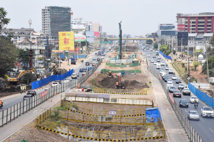 Nairobi Expressway under construction. /FILE