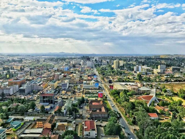 Aerial view of Eldoret Town. /WIKIPEDIA