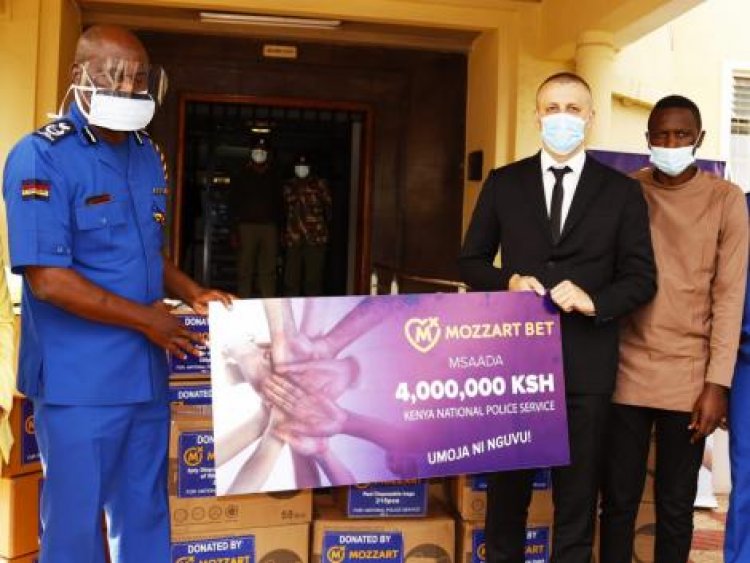 Mozzart Donates PPEs to Kenya Police