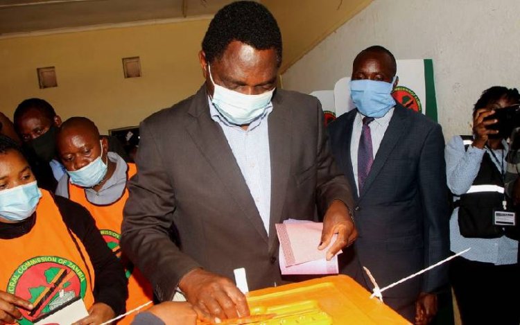 Zambia's Opposition Leader Hichilema Takes an Early Presidential Election Lead