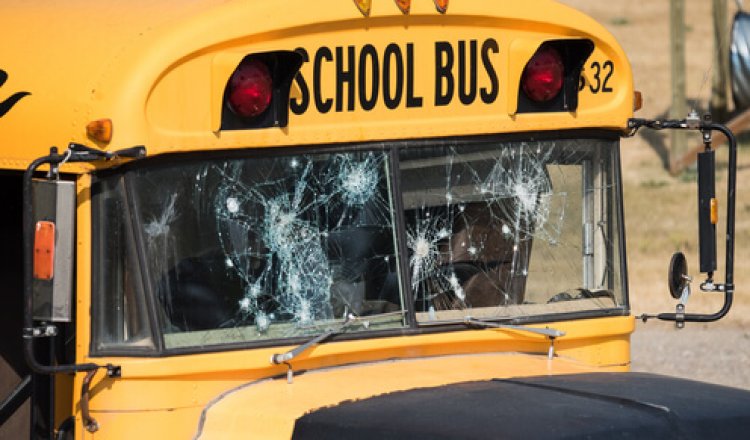 15- Tot High School Students Injured, Driver Dead After Their School Bus Was Sprayed With Bullets
