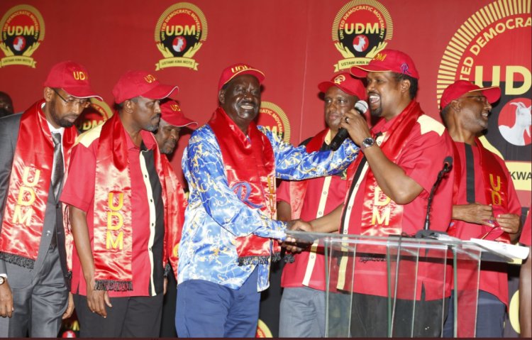 UDM Party Endorses Raila As Its Presidential Candidate
