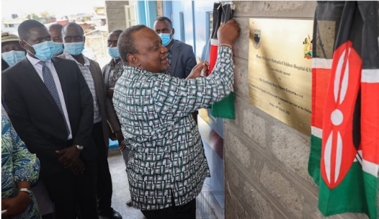 President Uhuru Kenyatta Inaugurates The Mama Margaret Kenyatta Children's Hospital.