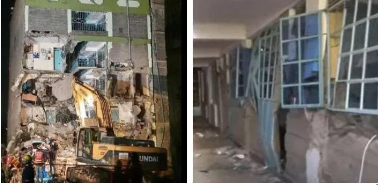 Student Injured As Five Storey Building Collapses In Juja