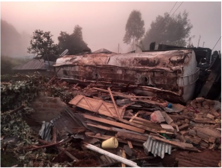 Fuel Truck Slams Into Residences, Killing One Person In Nyamira