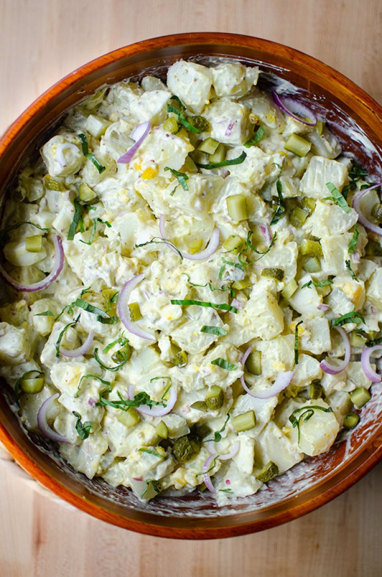 How to Prepare Creamy Potato Salad with Less Mayonnaise in 12 Minutes