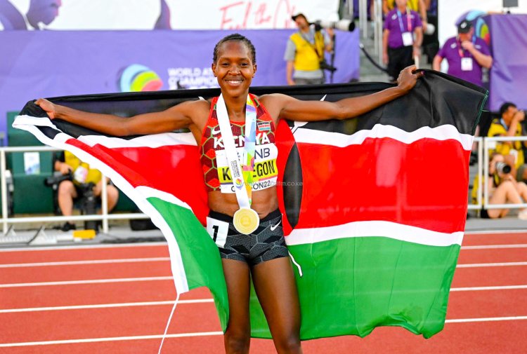 Faith Kipyegon Becomes Kenya's First Gold Medallist in Oregon