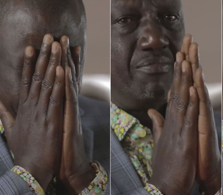 DP Ruto  Breaks Down During Prayer at His Karen Home