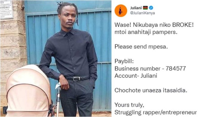 Kenyan Rapper Juliani Pleads for Help from Kenyans