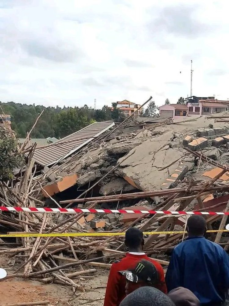 PHOTOS: Rescue Operations Ongoing in Kirigiti as 7 Storey Building Collapses
