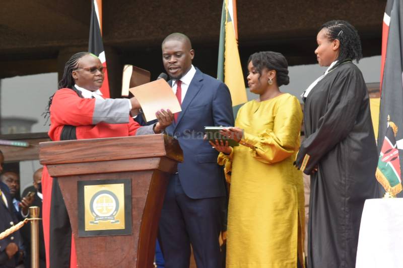 Johnson Sakaja sworn in as Fourth Governor of Nairobi County